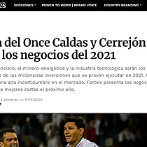 Venta del Once Caldas y Cerrejn, entre los negocios del 2021